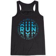 Flowy Racerback Tank Top - Eat Sleep Run Repeat