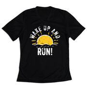 Women's Short Sleeve Tech Tee - Wake Up And Run