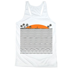 Women's Racerback Performance Tank Top - Chasing Sunsets