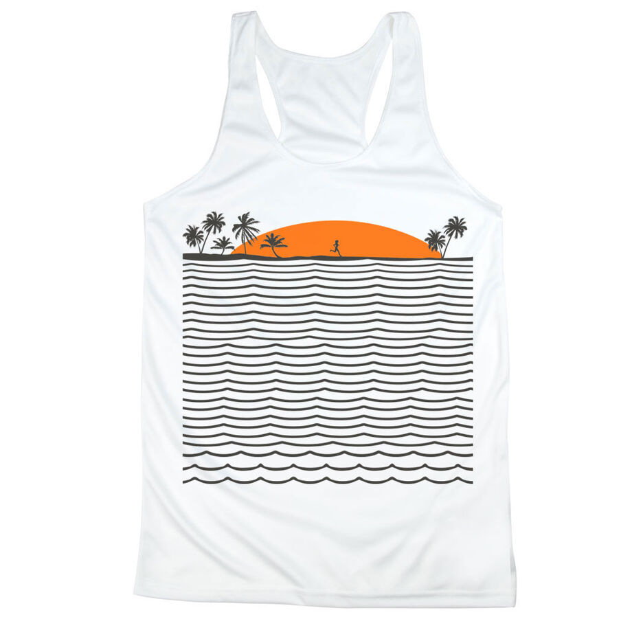 Women's Racerback Performance Tank Top - Chasing Sunsets