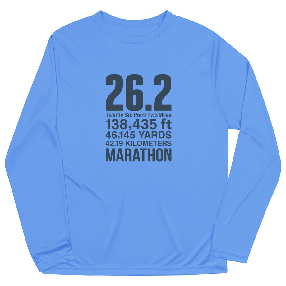 Men's Running Long Sleeve Performance Tee - 26.2 Math Miles