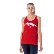 Women's Everyday Tank Top - Trail Runner in the Mountains