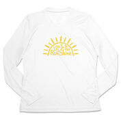 Women's Long Sleeve Tech Tee - Live In The RunShine