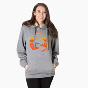 Statement Fleece Hoodie -  Run Trails Sunset