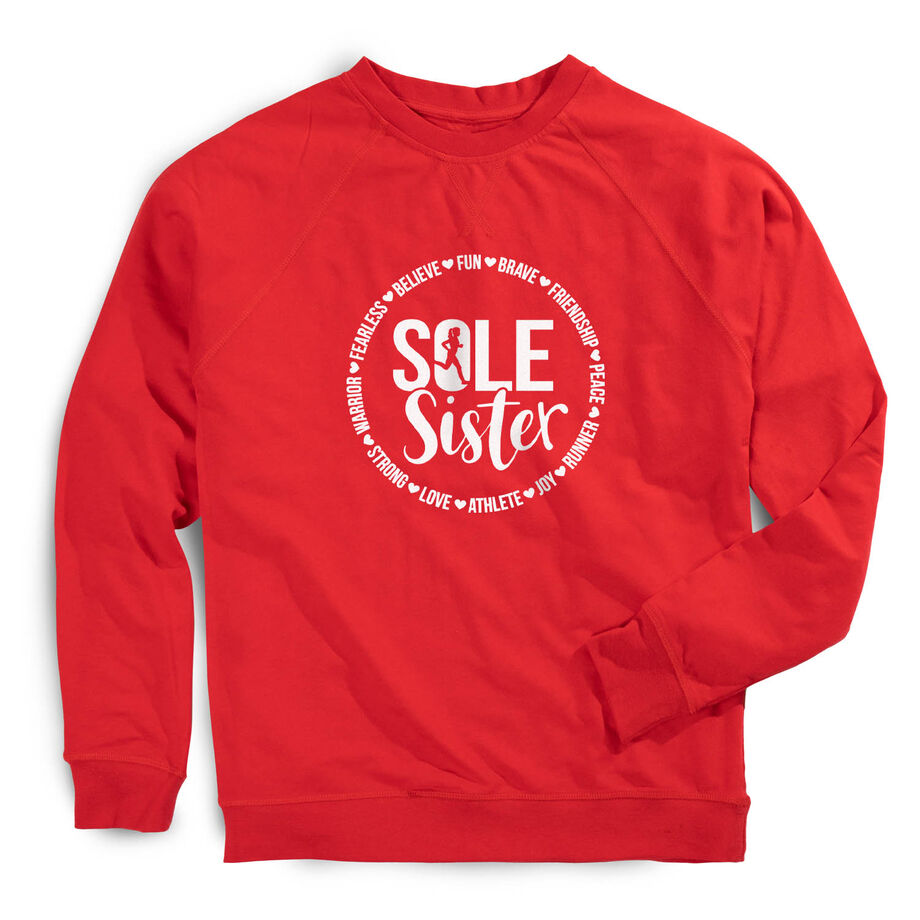 Running Raglan Crew Neck Pullover - Sole Sister