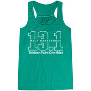 Running Flowy Racerback Tank Top - Half Marathoner 13.1 Miles