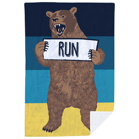Running Premium Blanket - Trail Bear