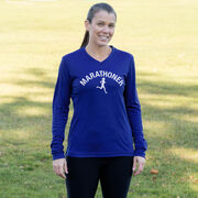 Women's Long Sleeve Tech Tee - Marathoner Girl