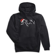 Statement Fleece Hoodie -  Let's Run For Christmas