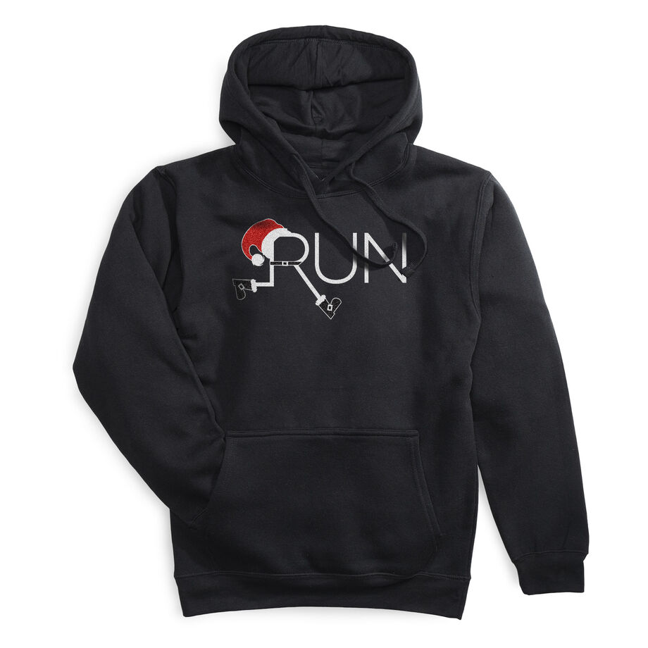 Statement Fleece Hoodie -  Let's Run For Christmas