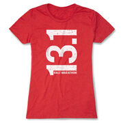 Women's Everyday Runners Tee 13.1 Half Marathon Vertical