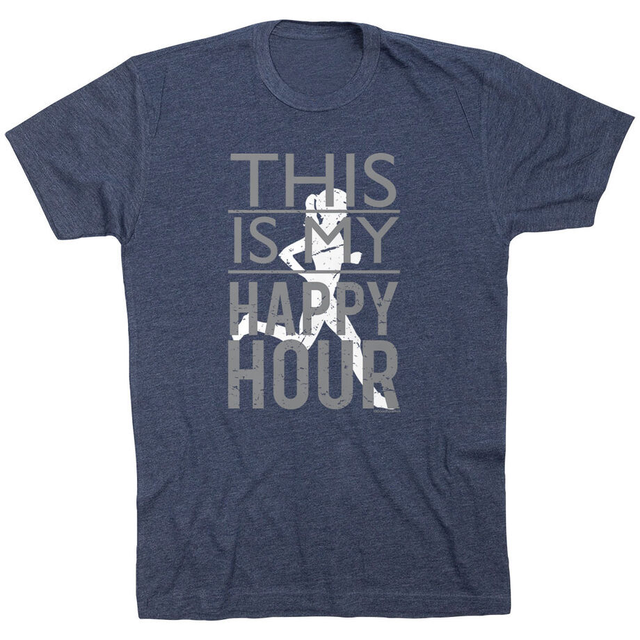 Running Short Sleeve T-Shirt - This Is My Happy Hour