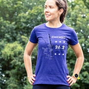 Women's Everyday Runners Tee - Chicago Route