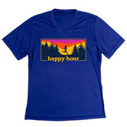 Women's Short Sleeve Tech Tee - Happy Hour