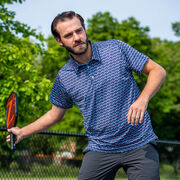 Pickleball Short Sleeve Polo Shirt - Cross Court