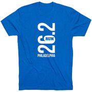 Running Short Sleeve T-Shirt - Philadelphia 26.2 Vertical