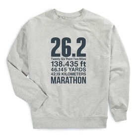 Running Raglan Crew Neck Pullover - 26.2 Math Miles