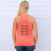 Flowy Racerback Tank Top - She Runs This Town Michigan Runner