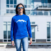 Running Raglan Crew Neck Pullover - Trail Runner in the Mountains