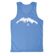 Men's Running Performance Tank Top - Trail Runner in the Mountains (Male)