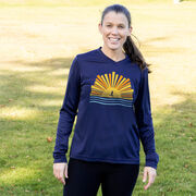 Women's Long Sleeve Tech Tee - Here Comes The Sun