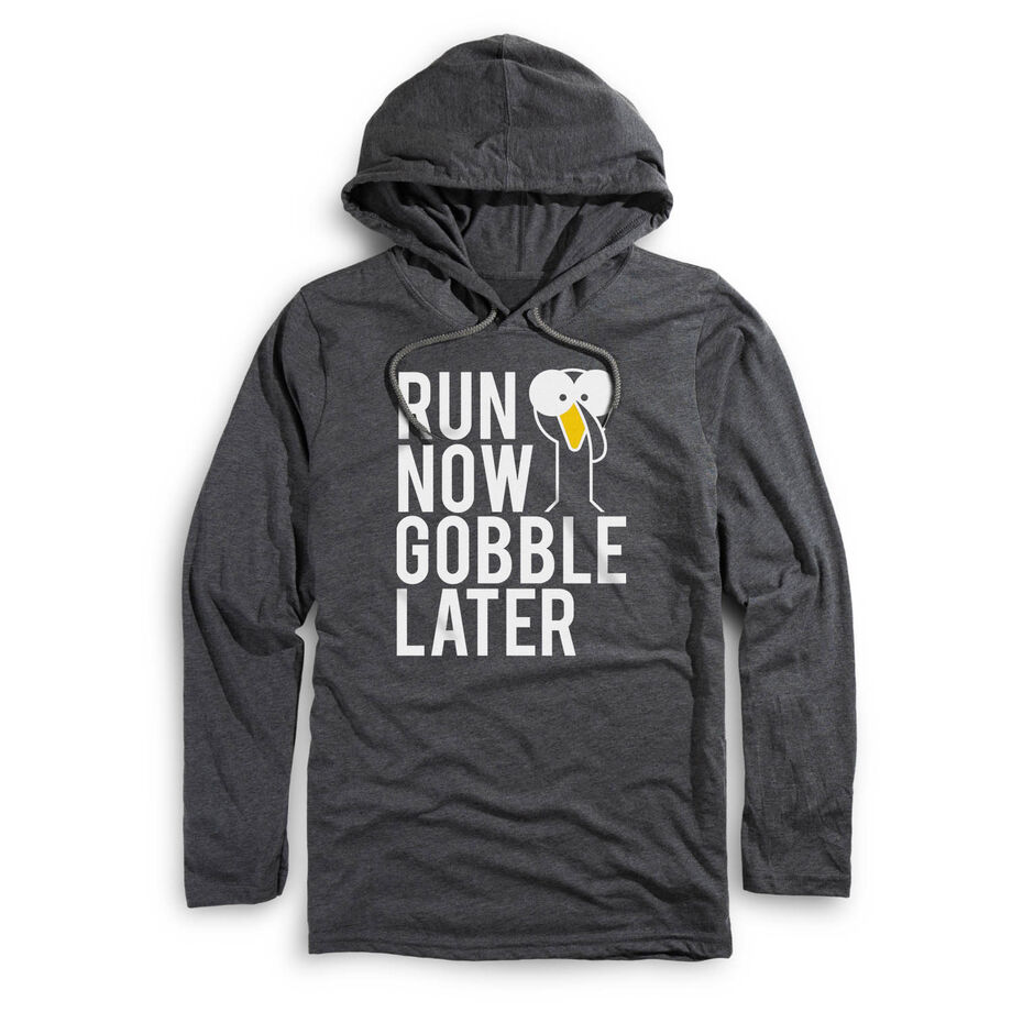 Running Lightweight Hoodie - Run Now Gobble Later (Bold)