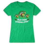 Women's Everyday Runners Tee - Run Now Gobble Later Turkey Trot