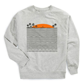 Running Raglan Crew Neck Pullover - Chasing Sunsets