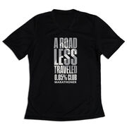 Women's Short Sleeve Tech Tee - A Road Less Traveled - Marathoner