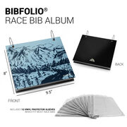 BibFOLIO® Race Bib Album - Mountain Sketch