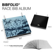 BibFOLIO&reg; Race Bib Album - Mountain Sketch