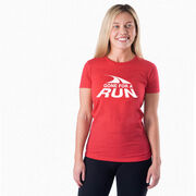 Women's Everyday Runners Tee - Gone For a Run&reg; White Logo