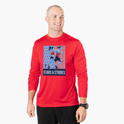 Men's Running Long Sleeve Performance Tee - Stars and Strides