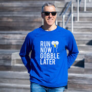 Running Raglan Crew Neck Pullover - Run Now Gobble Later (Bold)