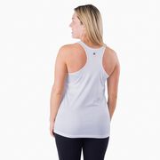 Women's Racerback Performance Tank Top - Boston 26.2 Vertical