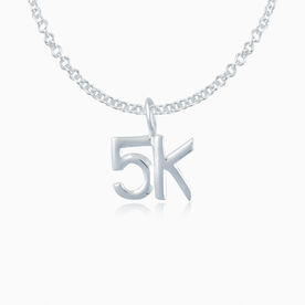 Sterling Silver 5K Necklace