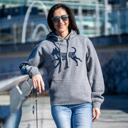 Statement Fleece Hoodie -  I'd Rather Be Running with My Dog