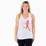 Women's Racerback Performance Tank Top - Heartfelt Runner Girl