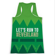 Women's Performance Tank Top - Let's Run To Neverland