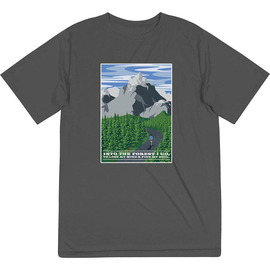 Men's Running Short Sleeve Performance Tee - Into the Forest