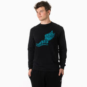 Cross Country Tshirt Long Sleeve - Winged Foot Inspirational Words