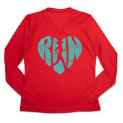 Women's Long Sleeve Tech Tee - Love The Run