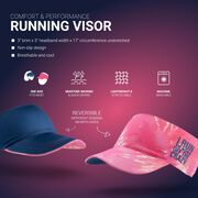 Running Comfort Performance Visor - I Run To Burn Off The Crazy