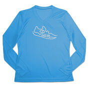 Women's Long Sleeve Tech Tee - Run Shoe