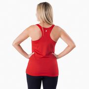 Women's Racerback Performance Tank Top - 26.2 Marathon Vertical