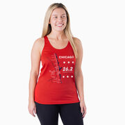 Women's Racerback Performance Tank Top - Chicago Route