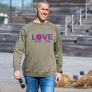 Running Raglan Crew Neck Pullover - Love Hate Running