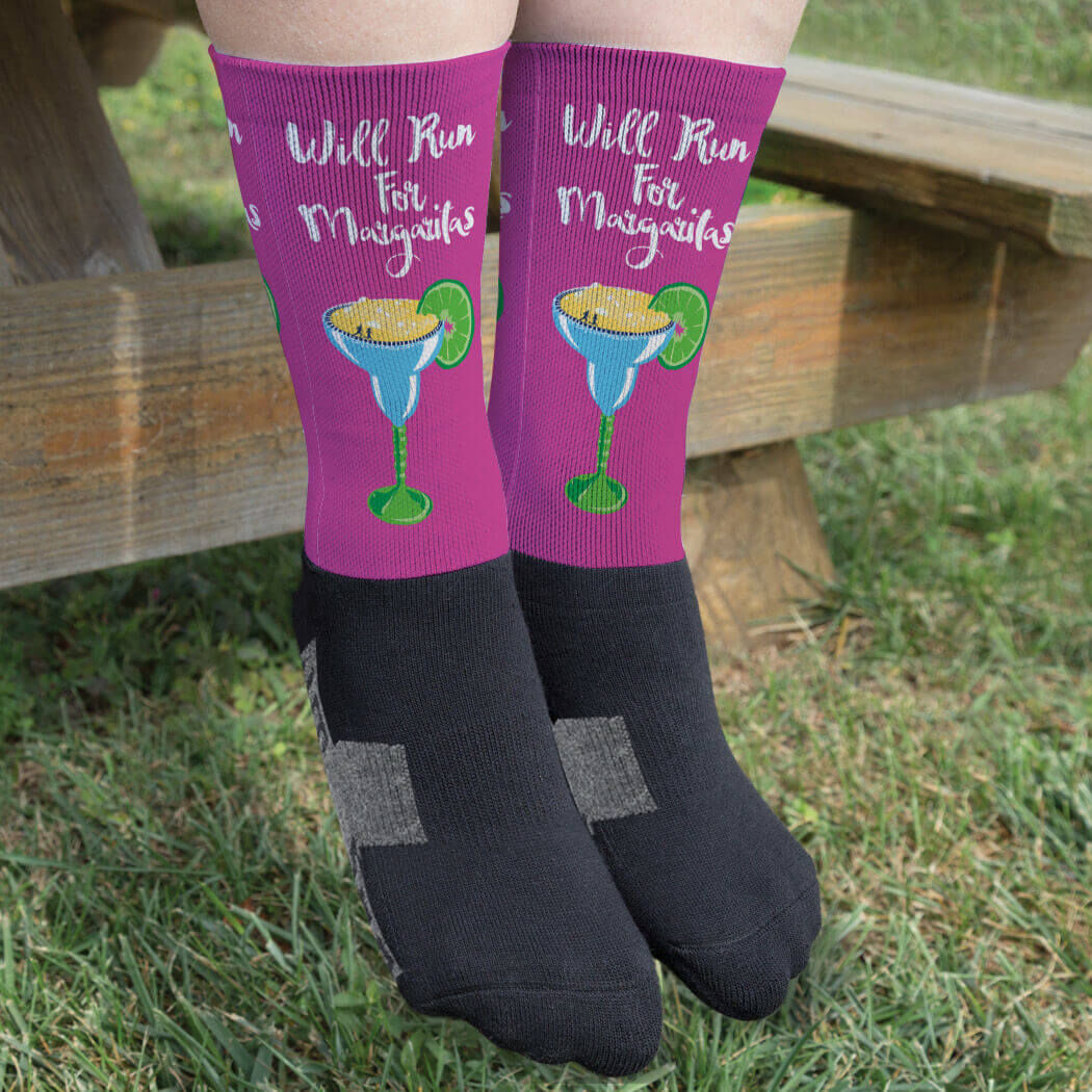 Multiple Sizes Printed Mid Calf Socks Running Socks by Gone For a Run Deco Will Run For Margaritas Multiple Sizes Printed Mid Calf Socks Running Socks by Gone For a Run Deco Will Run For Margaritas