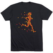 Running Short Sleeve T-Shirt - Autumn Runner Girl