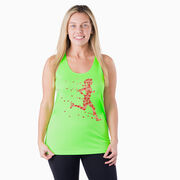 Women's Racerback Performance Tank Top - Heartfelt Runner Girl